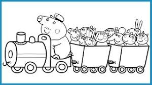 Steel wheels train coloring sheet train engine. Peppa Pig And Her Friends In Train Coloring Book Pages Kids Fun Art Coloring Video For Kids Album On Imgur