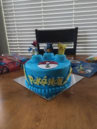 Birthday Decoration Ideas For 6 Year Old Boy Pokemon Cake For 6 Year Old Boy Pokemon Cake Custom Cakes Cake