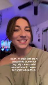 Saying Welcome to Crumbl Before Employee