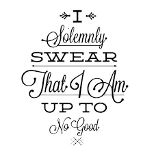 I Solemnly Swear That I Am Up To No Good Sticker I Solemnly Swear I Am Up To No Good Customizable M Wall Decal Kleurplaten Schriften Tips