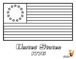The version of the american flag with 50 stars was adopted on july 4 th , 1960. Original American Flag Coloring Page Coloring Home