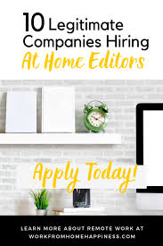 I am currently an scientific editor for cactus. Editing Jobs From Home 10 Companies Now Hiring