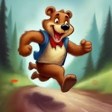 Pedo Bear run, funny caricature ...