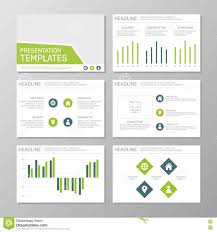 Set Of Green And Blue Template For Multipurpose Presentation