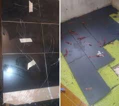 This minimalist bathroom features clean lines, modern design, and a large skylight to lend daily sunshine to this smaller area. This Guy Made His Bathroom Floor Into An Awesome Starry Sky