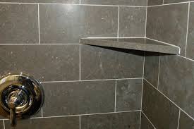 Then remove the liner, square up the shelf and press it against the tile (photo 2). Shower Corner Shelf Install A Tile Soap Dish Icreatables Com