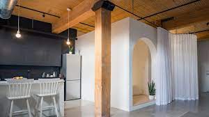 Corner 628 sqft 1 bedroom and den unit. White Box Forms Sleeping Nook In Toronto Apartment By Studioac