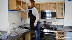 Then find an area that gives you enough room to work—and enough space to let everything dry for extended periods of time. Step By Step Guide How To Paint Kitchen Cabinets H2obungalow