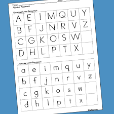 Pre K Assessment Forms Assessments Letter Assessment