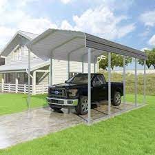 Carport 16 Ft X 12 Ft Canopy In 2019 Metal Garages Metal Canopy Building Systems