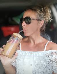 The stages of this experience 🥴 I wanted iced coffee Your girl made her  coffee without realizing I had NO ICE 😭 so I thought I'd try frozen  strawberries 🍓 ... I