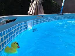 Adding A Hayward Thru The Wall Skimmer To Intex Metal Frame Pool Pics Outdoorideaspool Pool Pool Skimmer Pool Time