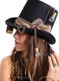 We Are In Love With This One Of A Kind Handmade Steam Punk Design Looks Beyond Radical Paired With A Boyfrie Steampunk Top Hat Steampunk Hat Steampunk Fashion