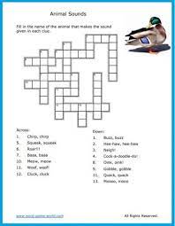 Fun Crossword Puzzle For Kids About Animals Word Puzzles For Kids Crossword Puzzle Puzzles For Kids
