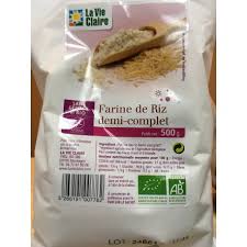 Farine De Riz 1 2 Complet Sans Gluten Drive La Vie Claire Saintes