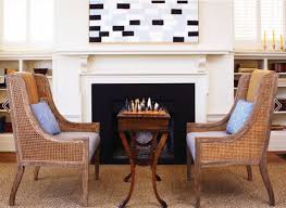 Chairs In Front Of Fireplace Living Room Setup Living Room Table Living Room Remodel