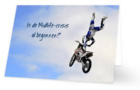 Verjaardagskaart Motorcross