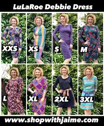 lularoe debbie dress fit what size to wear in the new