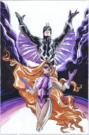 Black Bolt And Medusa Fanart Black Bolt And Medusa By Ted Naifeh Comic Art Black Bolt Fan Art
