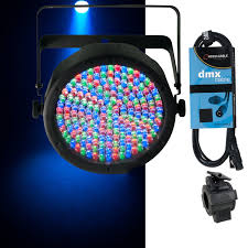 Chauvet Slimpar 64 Led Par Can With 5 Dmx Cable And O Clamp Dj Wash Slim Club
