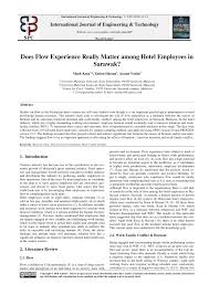 Do i need a work permit? Pdf Does Flow Experience Really Matter Among Hotel Employees In Sarawak