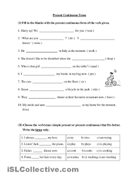 глагол To Be в Present Simple упражнения для детей Present Continuous Tense Worksheets 3 Klass Klass Yazyk Anglijskij