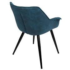 If your living room has gone on a mute mode, then add a splashy rug to give your space some life. Modern Chairs Wrestler Blue Chair Eurway Furniture