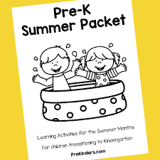 pre k summer packet prekinders