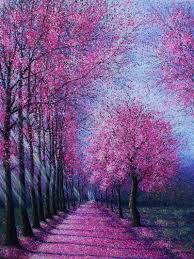Estudiamos el encaje y comenzamos a delimitar con finas hileras de puntos lo que. Lovely Impressionist Painting Puntillismo Paisaje Arte Paisajes Arte En Lienzo
