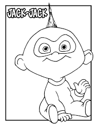 Plus, there's a superhero coupon book that the. Incredibles 2 Coloring Pages Jack Jack Printable To Print For Kids Pictures Ecolorings Info Coloring Home
