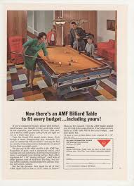 1965 Amf Billiard Table Advertisement 60s Pool Games By Fromjanet Billiard Table Table Billiard Tables