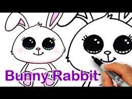 How to draw a cute animal, just a few steps to follow and you will be draw animal of your own easily your child can hold a pencil can start drawing awesome cute animals. How To Draw A Cute Bunny Rabbit Easy Youtube
