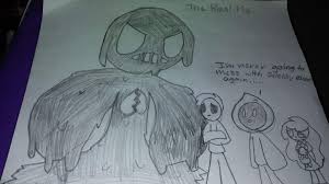 The Real Me Hoodie Sally Masky Reacts To My True Demon Form Creepypasta Drawing Mrcreepypasta Amino Draw a long curved line extending downward from one side of the hood. the real me hoodie sally masky reacts