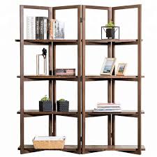 I am very happy with my room divider. Modern Dark Brown Wood 4 Panel Open Bookcase Room Divider 4 Tier Display Shelf Rack Buy Display Shelf Rack Room Divider 4 Tier 4 Panel Bookcase Product On Alibaba Com