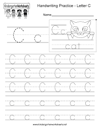 The spruce / lisa fasol the printable alphabet flashcards below are going to help your child learn their letters i. Letter C Writing Practice Worksheet Free Kindergarten English Worksheet For Kids