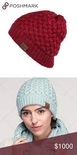 Beanie Basket Weave C C Beanies Burgundy Women Accessories Hats Basket Weaving Beige Cc Beanie