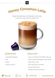 Honey Cinnamon Latte Nespresso Recipes Tea Drink Recipes Coffee Recipes