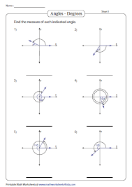 A in the triangle below. Find Angle In Degrees Math Geometry Angles Worksheet Precalculus