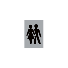Aluminium female toilet sign this sign helps in locating female toilet easy for the staff and visitors. Architectural Male Female Toilet Sign Safety Signs From Parrs Uk