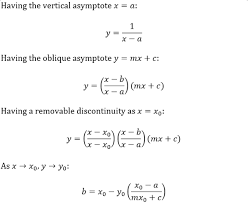 Most likely, this function will be a rational function, where the variable x is included somewhere in the. How To Find The Equation Of A Rational Function If You Are Given The Asymptotes For Example If The Function Has A Vertical Asymptote Of X 0 Oblique Asymptote Of Y