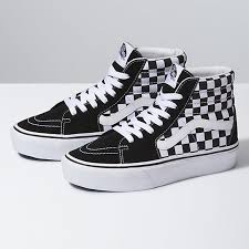 Black And White Vans Shoes For Girls Sk8 Hi Platform 2 0 Shop Classic Shoes At Vans Vans Shoes High Tops High Top Vans Girls Shoes
