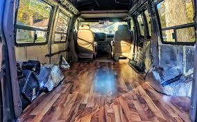 Can i use tiny screws and wood putty? Installing Laminate Flooring In Our Conversion Van