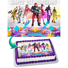 See more of fortnite figures on facebook. Fortnite Season 9 Edible Cake Topper 11 7 X 17 5 Inches 1 2 Sheet Rectangular Walmart Com Walmart Com