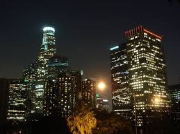 Downtown los angeles is photographed march 6, 2003 in los angeles, california. Downtown La At Night Mapio Net