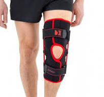 Open Knee Brace With Leaf Spring Hinges