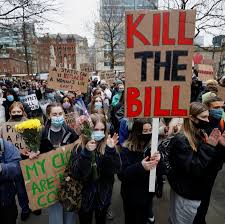 A protest (also called a demonstration, remonstration or remonstrance) is a public expression of objection, disapproval or dissent towards an idea or action. What Are The U K Kill The Bill Protests All About The New York Times