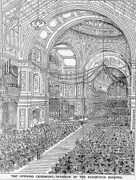 The Age Newspaper 10th May 1901 Artist S Drawing Of The Interior Of The Exhibition Building Melbourn Melbourne Australia Melbourne Victoria Victoria Australia