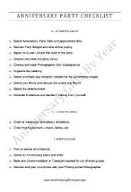A dinner party template is a valuable way to meet with friends, relatives, colleagues and neighbors at the time of eating. 50th Wedding Anniversary Party Planning Checklist