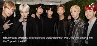 News Bts Sweeps Through 72 Itunes Charts Worldwide With