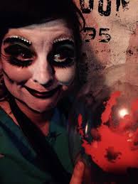 Halloween makeup , great model ; ) . @stage/theatrical makeup ❤️